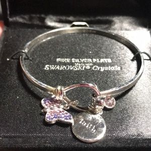 Truly Inspired Swarovski Crystals Faith Bracelet